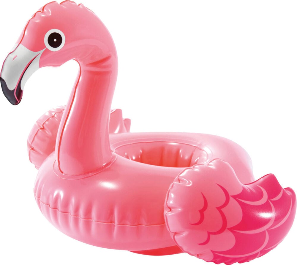 Intex 57500 28x25x20cm Flamingo Επιπλέουσα Φουσκωτή Ποτηροθήκη Φλαμίνγκο