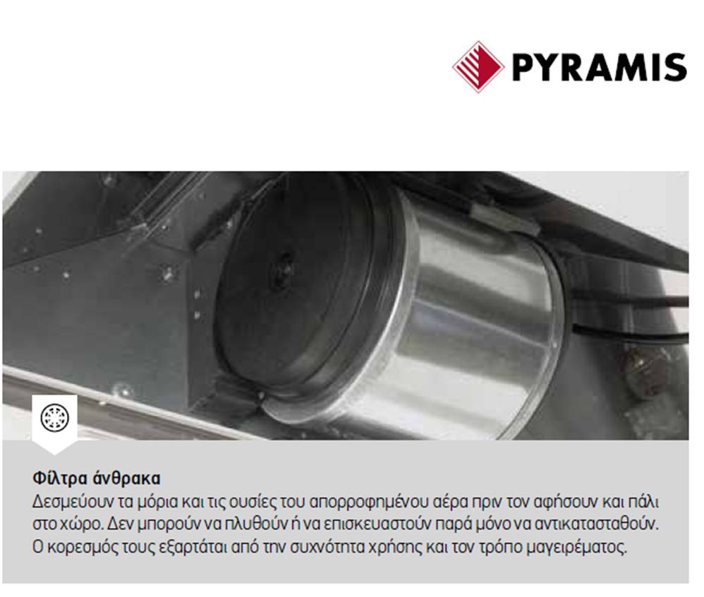 Pyramis Fiero BL Απορροφητήρας Τοίχου 90cm 116906